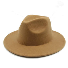 Load image into Gallery viewer, Modern Hats For Women Fedoras Winter Women Hats Simple Classic Hat Wedding Lady Retro Wide Brim Floppy Hat Men Fedora Hat Fashionable Classic Wide Brim Hat For Summer Dress Hats