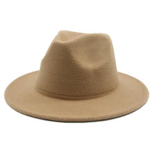 Load image into Gallery viewer, Modern Hats For Women Fedoras Winter Women Hats Simple Classic Hat Wedding Lady Retro Wide Brim Floppy Hat Men Fedora Hat Fashionable Classic Wide Brim Hat For Summer Dress Hats