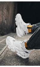 Load image into Gallery viewer, Modern High Top Beige Men's Sneakers Chunky Men Shoes Fashion Casual Breathable Men's Height Increasing Casual Outdoor High Quality Sport Sneakers