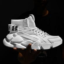 Load image into Gallery viewer, Modern High Top Beige Men's Sneakers Chunky Men Shoes Fashion Casual Breathable Men's Height Increasing Casual Outdoor High Quality Sport Sneakers