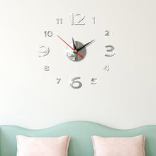 Load image into Gallery viewer, Modern Large 400mm 3D Mirror Surface Wall Clock 3D Wall Sticker Frameless Wall Clock 3D Wall Clock with Mirror Number Stickers for Home Office Decorations Home Office Room Wall Decor Home Decor Wall Clocks