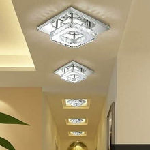 Load image into Gallery viewer, Modern LED Crystal Ceiling Lamp