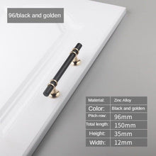 Load image into Gallery viewer, Modern Light Luxury Zinc Alloy Door Handle Cabinet Handle Drawer Handle Fashion Furniture Handle Hardware Cabinet Pulls Brushed Nickel Stainless Steel Kitchen Drawer Pulls Cabinet Handles