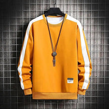 Load image into Gallery viewer, Modern Long Sleeve Sweatshirts Men New Fashion Color Casual Mens Casual O-Neck Patchwork Sweatshirt For Young Men Men Sweatshirt Streetwear Loose Solid Patchwork Pullover Sweatshirt
