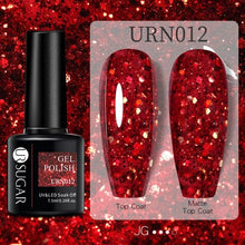 Load image into Gallery viewer, Modern Luxury Autumn Winter Womens Gel Polish Glossy Matte Diamond Effect Long Lasting Nail Art Sequins Design