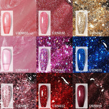 Load image into Gallery viewer, Modern Luxury Autumn Winter Womens Gel Polish Glossy Matte Diamond Effect Long Lasting Nail Art Sequins Design