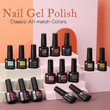 Load image into Gallery viewer, Modern Luxury Autumn Winter Womens Gel Polish Glossy Matte Diamond Effect Long Lasting Nail Art Sequins Design