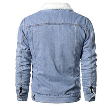 Load image into Gallery viewer, Modern Men Light Blue Jackets Luxury Slim Casual Coats New Male Quality Cotton Thick Winter Jackets Warm Comfortable Jacket Elegant Warm Winter Coats