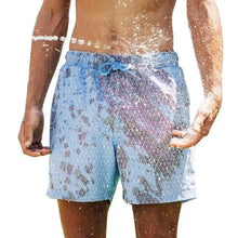 Load image into Gallery viewer, Modern Men's Summer Discoloration Swimming Trunks Magical Change Color Beach Surf Shorts Quick Dry Bathing Short Swim Pants