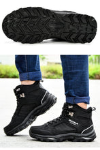 Load image into Gallery viewer, Modern Mens Boots Anti-Skidding Leather Shoes Popular Comfy Spring Autumn Men Shoes Short Plush Snow Boots Outdoor Warm Fur Lined Water Resistant Non Slip Mens Shoes