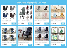 Load image into Gallery viewer, Modern Office Boss Chair Cover Spandex Computer Gamer Swivel Chair Covers Washable Armchair Slipcover For Net Bar Computer Stretch Chair Covers Spandex Office Computer Chair Cover Removable Washable Rotate Swivel Chair Protective Covers
