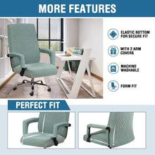 Load image into Gallery viewer, Modern Office Chair Covers Stretch Washable Computer Chair Slipcovers for Universal Rotating Chair Spandex Anti dirty Computer Chair Cover Elastic Polyester Office Chair Cover Easy Washable Removable With Armrest Cover