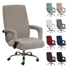 Load image into Gallery viewer, Modern Office Chair Covers Stretch Washable Computer Chair Slipcovers for Universal Rotating Chair Spandex Anti dirty Computer Chair Cover Elastic Polyester Office Chair Cover Easy Washable Removable With Armrest Cover