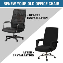 Load image into Gallery viewer, Modern Office Chair Covers Stretch Washable Computer Chair Slipcovers for Universal Rotating Chair Spandex Anti dirty Computer Chair Cover Elastic Polyester Office Chair Cover Easy Washable Removable With Armrest Cover
