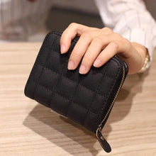 Load image into Gallery viewer, Modern PU Leather Card Holder Wallet Women Fashion Small Zipper Wallet Retro Mini Bags For Women