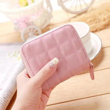 Load image into Gallery viewer, Modern PU Leather Card Holder Wallet Women Fashion Small Zipper Wallet Retro Mini Bags For Women