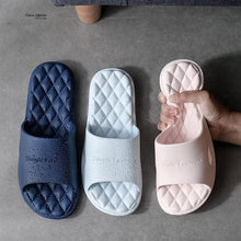 Load image into Gallery viewer, Modern Slippers Women Summer Thick Bottom Indoor Home Couples Home Bathroom Soft To Wear Cool Slippers EVA Open Toe Soft Slippers Soft Shower Massage Bath Pool Gym House Slipper