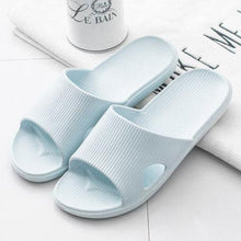 Load image into Gallery viewer, Modern Slippers Women Summer Thick Bottom Indoor Home Couples Home Bathroom Soft To Wear Cool Slippers EVA Open Toe Soft Slippers Soft Shower Massage Bath Pool Gym House Slipper