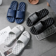 Load image into Gallery viewer, Modern Slippers Women Summer Thick Bottom Indoor Home Couples Home Bathroom Soft To Wear Cool Slippers EVA Open Toe Soft Slippers Soft Shower Massage Bath Pool Gym House Slipper