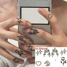 Load image into Gallery viewer, Modern Small Tattoo Sun Moon Heart Waterproof Temporary Tattoos High Quality Design For Womens