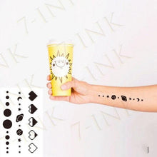 Load image into Gallery viewer, Modern Small Tattoo Sun Moon Heart Waterproof Temporary Tattoos High Quality Design For Womens