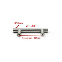 Load image into Gallery viewer, Modern Stainless Steel Kitchen Door Cabinet Bar Handle Pull Knob Cabinet Knobs Furniture Handle Cupboard Drawer Handle Stainless Steel Hollow Tube Bar Drawer Pulls Cupboard Knob For Kitchen Furniture Hardware
