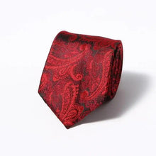 Load image into Gallery viewer, Modern Style Black Brown Wedding Neck Ties For Men Stylish Stripe Design Wedding And Casual Suit Neckties For Men