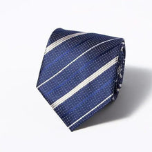 Load image into Gallery viewer, Modern Style Black Brown Wedding Neck Ties For Men Stylish Stripe Design Wedding And Casual Suit Neckties For Men