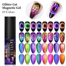 Load image into Gallery viewer, Modern Styllish Elegant 9D Cat Magnetic Nail Gel Polish UV LED Permanent Elegant Colorful Charming Effect For Womens
