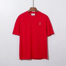 Load image into Gallery viewer, Modern Summer New Hearts A Love Embroidered Simple Design Masculine Fashion Short Sleeve T-Shirt Men's T-Shirt Men's Short Sleeve Tees Cotton T-Shirts for Men