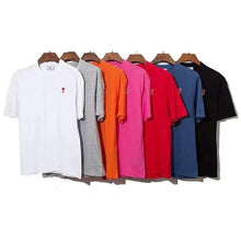 Load image into Gallery viewer, Modern Summer New Hearts A Love Embroidered Simple Design Masculine Fashion Short Sleeve T-Shirt Men's T-Shirt Men's Short Sleeve Tees Cotton T-Shirts for Men