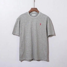 Load image into Gallery viewer, Modern Summer New Hearts A Love Embroidered Simple Design Masculine Fashion Short Sleeve T-Shirt Men's T-Shirt Men's Short Sleeve Tees Cotton T-Shirts for Men