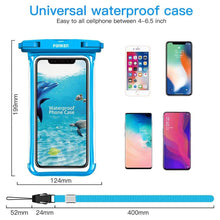 Load image into Gallery viewer, Modern Waterproof Case For Phone Full View Universal Soft Phone Cover For iPhone Water Proof Bag Waterproof Phone Case With Lanyard for iPhone Waterproof Bag