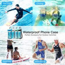Load image into Gallery viewer, Modern Waterproof Case For Phone Full View Universal Soft Phone Cover For iPhone Water Proof Bag Waterproof Phone Case With Lanyard for iPhone Waterproof Bag