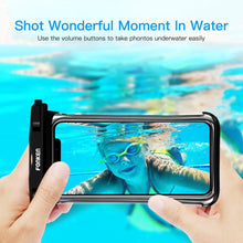 Load image into Gallery viewer, Modern Waterproof Case For Phone Full View Universal Soft Phone Cover For iPhone Water Proof Bag Waterproof Phone Case With Lanyard for iPhone Waterproof Bag