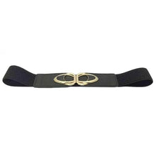 Load image into Gallery viewer, Modern Wide Fabric Strap Silver Metal Buckle Belts For Women Trendy Fashion Stretchable Classic Belts