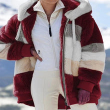 Load image into Gallery viewer, Modern Women Casual Jacket Coats Hip Hop New Autumn Winter Loose Multicolor Hooded Jacket For Women Winter Fleece Jacket Hooded Solid Color Coats With Pockets Comfortable Jacket