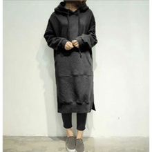 Load image into Gallery viewer, Modern Women Long Hoodies Autumn Winter Loose Hooded Sweatshirts Casual Oversized Sweatshirt Baggy Pullovers Dress Plus Size Super Soft Pullover Oversize Sweatshirt With Pocket