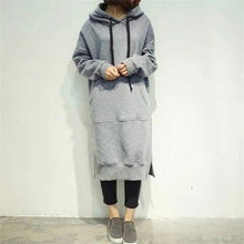 Load image into Gallery viewer, Modern Women Long Hoodies Autumn Winter Loose Hooded Sweatshirts Casual Oversized Sweatshirt Baggy Pullovers Dress Plus Size Super Soft Pullover Oversize Sweatshirt With Pocket
