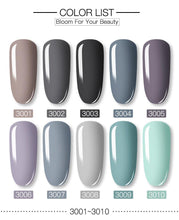 Load image into Gallery viewer, Modern Womens Glossy Colorful 8ml Nail Gel Polish Permanent UV LED High Quality Crystal Effect Design