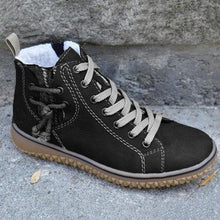 Load image into Gallery viewer, Modern Womens Warm Soft Boots Winter Plush Casual Sports Shoes Trend Retro Ankle Boots Outdoor Walking High Top Sneaker Winter Warm Hook Loop Snow Plush Lining Walking Shoes
