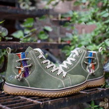 Load image into Gallery viewer, Modern Womens Warm Soft Boots Winter Plush Casual Sports Shoes Trend Retro Ankle Boots Outdoor Walking High Top Sneaker Winter Warm Hook Loop Snow Plush Lining Walking Shoes
