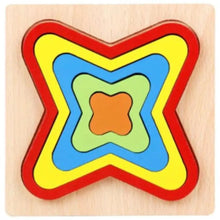 Load image into Gallery viewer, Montessori Cartoon Animal Educational Wooden Beaded Geometry Digital Clock Puzzles Matching Clock Toy For Children