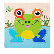 Load image into Gallery viewer, Montessori Games Baby Animals/traffic Kid's Cognition Puzzles Toys Wooden Cartoon Cognition Puzzle Toys Matching Education Game