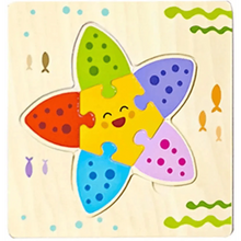 Load image into Gallery viewer, Montessori Games Baby Animals/traffic Kid's Cognition Puzzles Toys Wooden Cartoon Cognition Puzzle Toys Matching Education Game