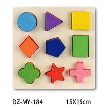Load image into Gallery viewer, Montessori Wooden Puzzles Hand Grab Boards Toys Tangram Baby Educational Toys Cartoon Vehicle Animals Fruits 3D Puzzles