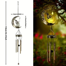 Load image into Gallery viewer, Moon Fairy Solar Wind Chimes Outdoor