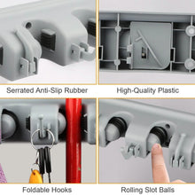 Load image into Gallery viewer, Mop Holder Wall Mount Organizer