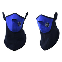 Load image into Gallery viewer, Motorcycle Face Mask Outdoor Cycling Helmet Bandana Hood Ski Sport Neck Half Face Mask Windproof Dustproof Winter Hiking Scarves Half Mask Balaclava Ski Mask with Ear Loop Adjustable Windproof Balaclava Half Face Mask Windproof Men Women