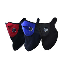 Load image into Gallery viewer, Motorcycle Face Mask Outdoor Cycling Helmet Bandana Hood Ski Sport Neck Half Face Mask Windproof Dustproof Winter Hiking Scarves Half Mask Balaclava Ski Mask with Ear Loop Adjustable Windproof Balaclava Half Face Mask Windproof Men Women